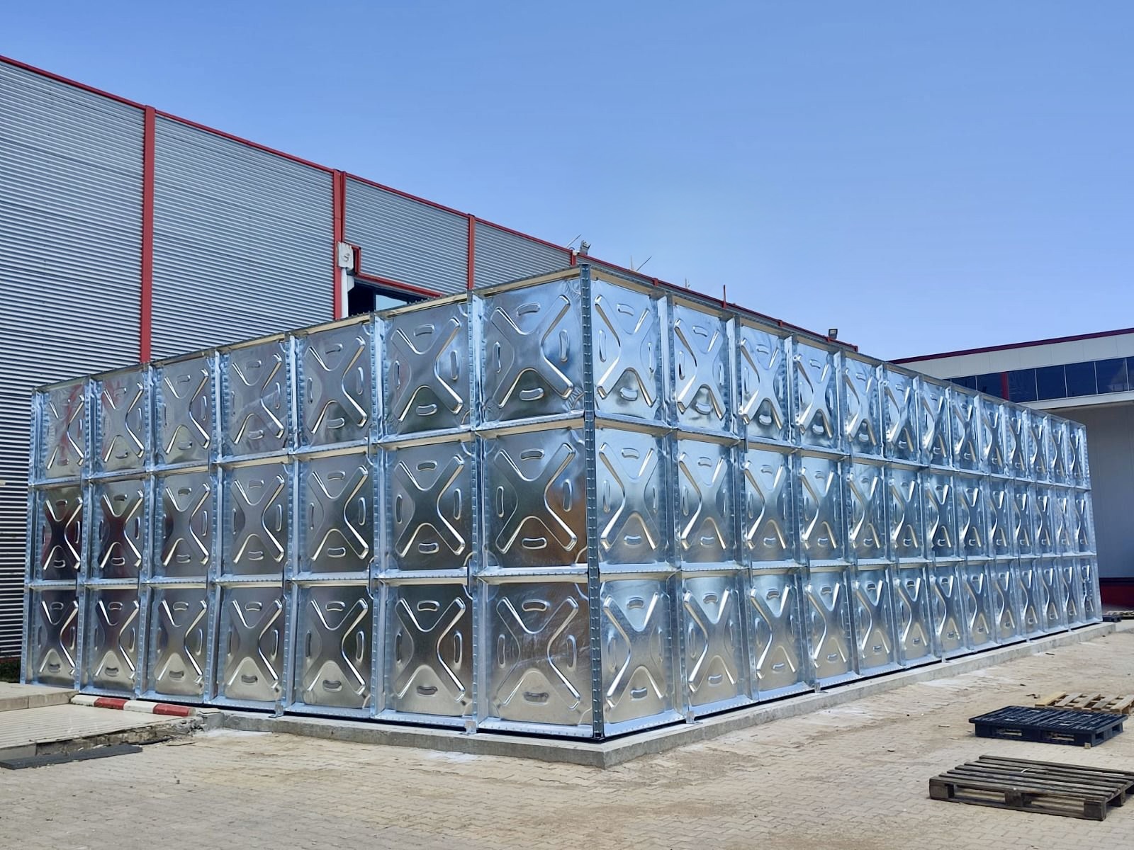 Sıcak daldırma galvaniz modüler su deposu